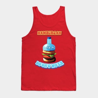 Funny Hamburger in a Bo’oh’o’wo’er Water Slang of British Accent Tank Top